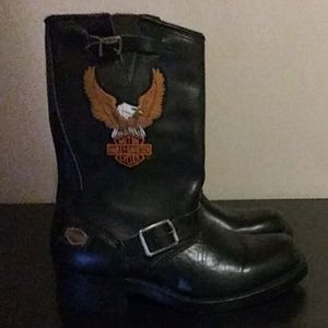 Men Harley Davidson biker boots
